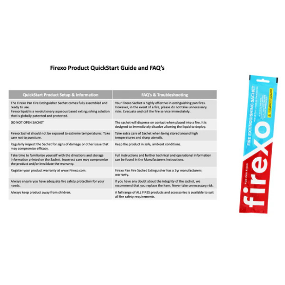 Firexo Pan Fire Extinguisher Sachet - Image 2